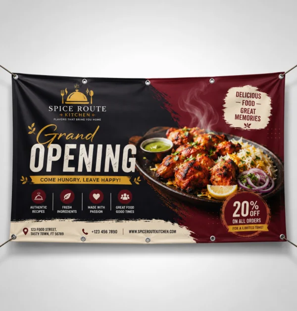 Mesh Banners printed by A3 Print House