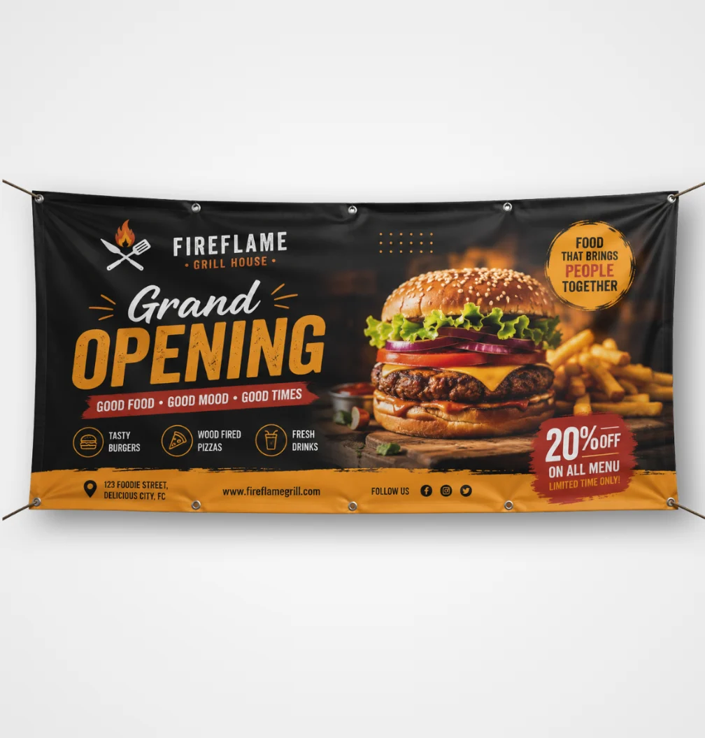 Mesh Banners printed by A3 Print House