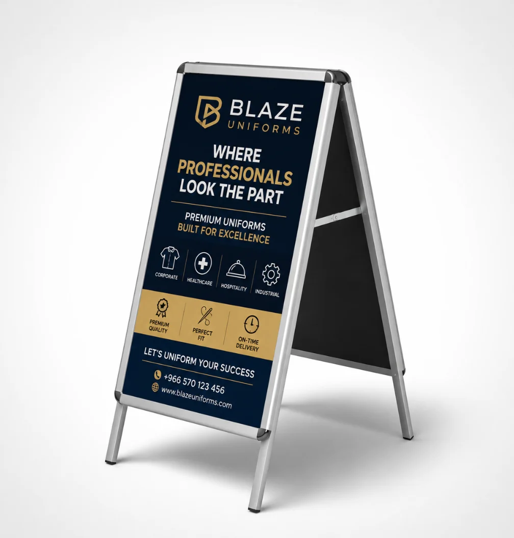 A-Frames (Pavement Signs) printed by A3 Print House