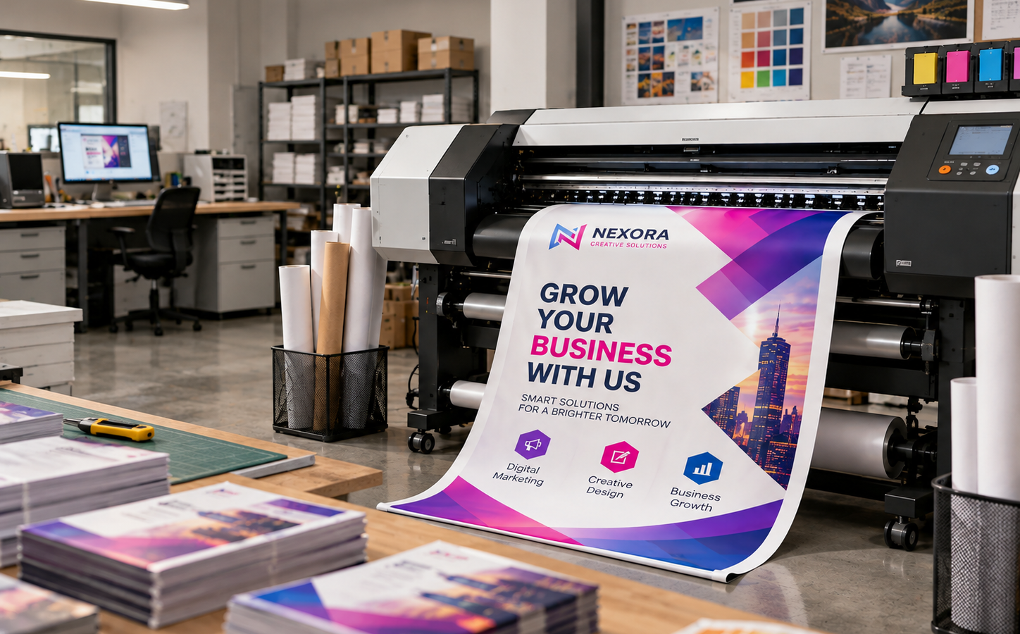 Wide format print studio in Falkirk, Scotland